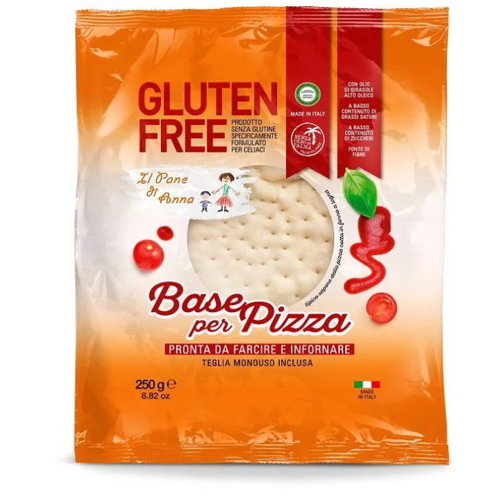 IL PANE DI ANNA BASE PIZZA SENZA GLUTINE SENZA LATTE 250 G