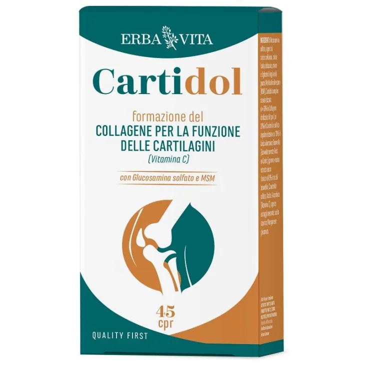Erba Vita Cartidol Integratore per la Cartilagine 45 compresse