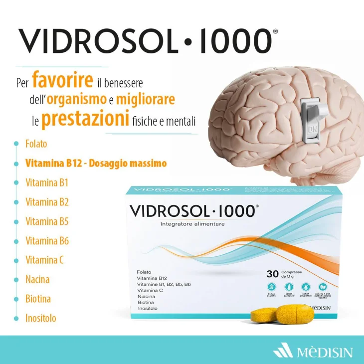 Vidrosol 1000 Integratore Multivitaminico 30 compresse