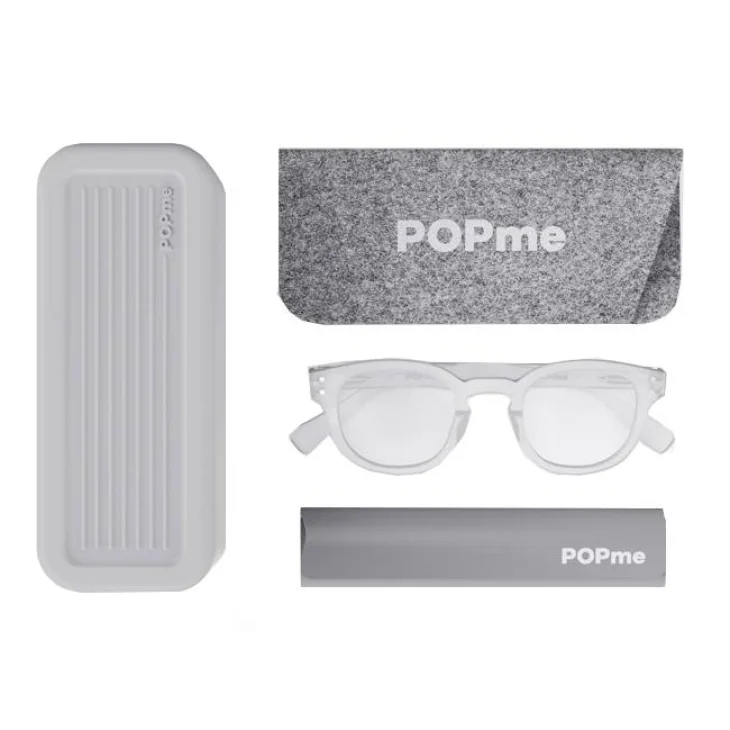 POPme Glasses Occhiale da Vista Colore Ice White - Gradazione: -2.00