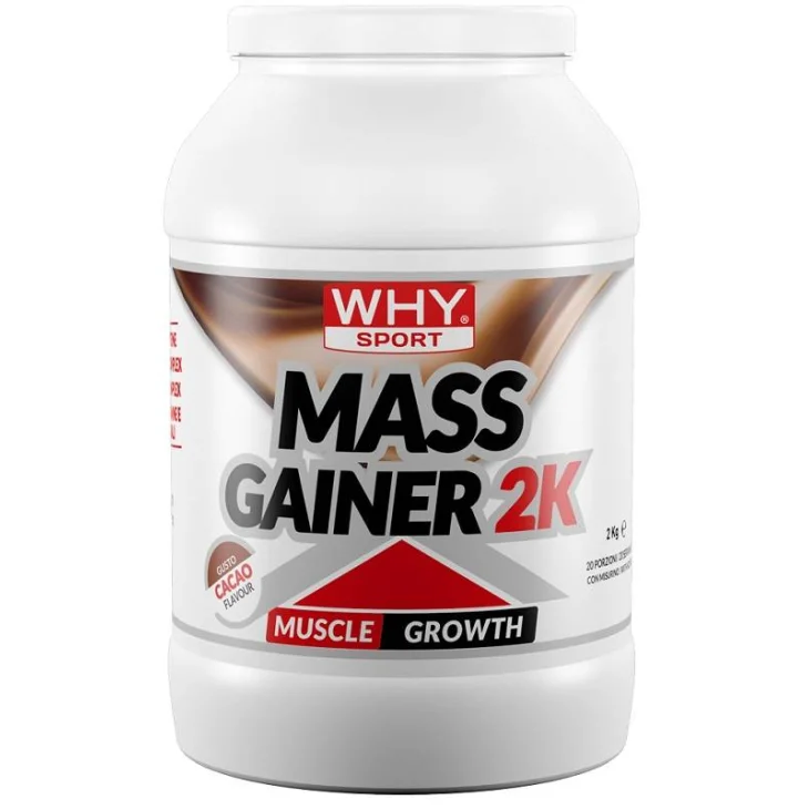 Whysport Mass Gainer 2K Integratore di Proteine Gusto Cacao 2 kg