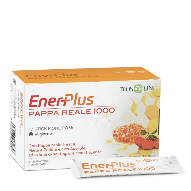 Bios Line EnerPlus Pappa Reale 1000 Integratore Energetico Ricostituente 10 bustine