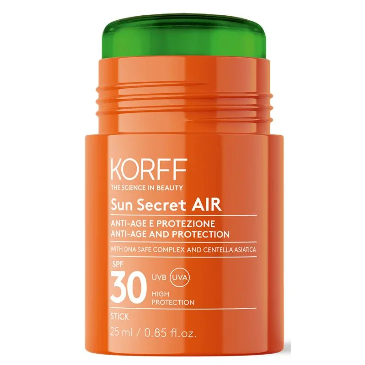 Korff Sun Secret SPF30 Air Stick Protezione Solare Viso Antiage 25 ml