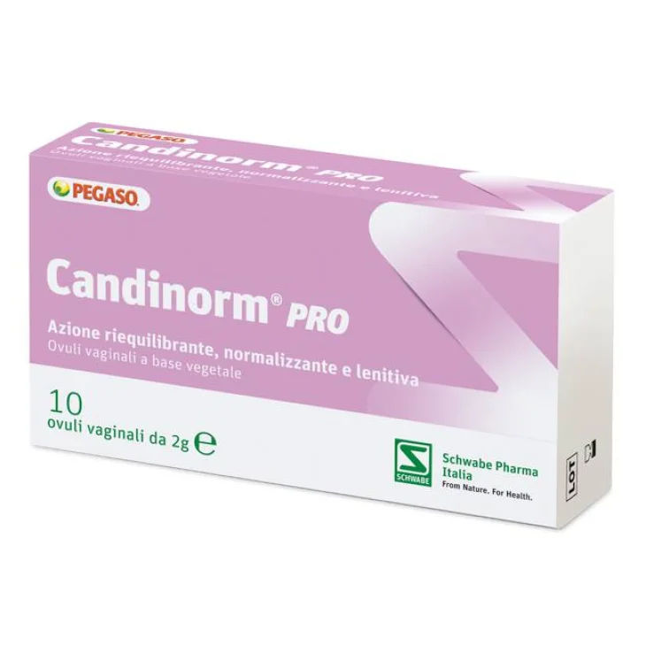 Schwabe Candinorm Pro Ovoli per Candidosi e Vaginosi 10 ovuli vaginali