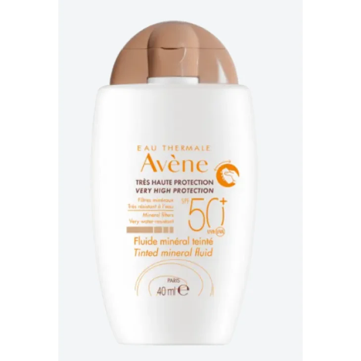 Avène Solare Fluido Minerale SPF50+ Colorato Protezione Solare Viso 40 ml