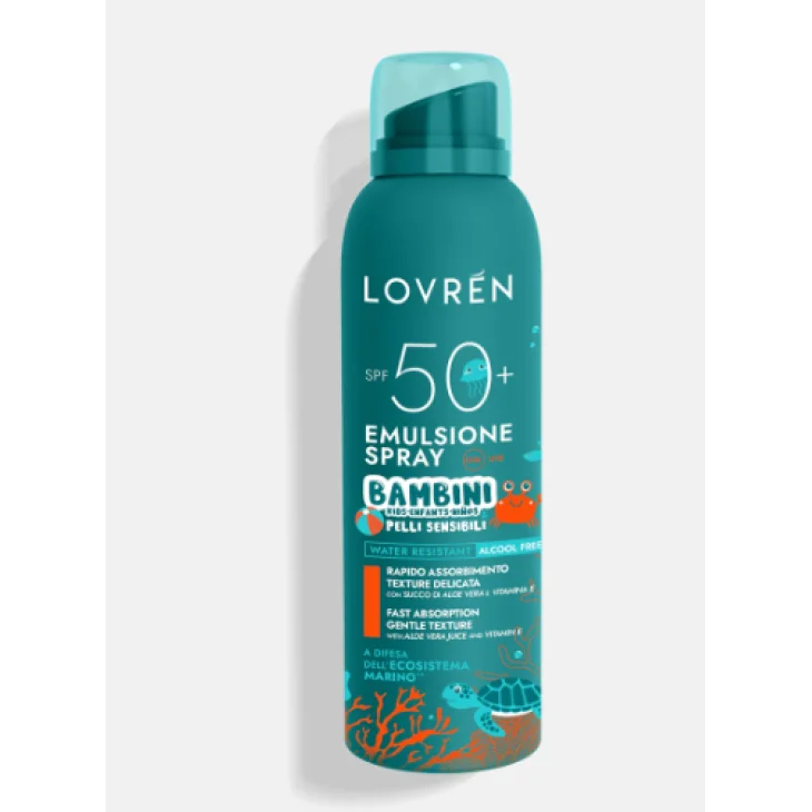 Lovren Spray Solare SPF50+ Bambini e Pelli Sensibili 150 ml