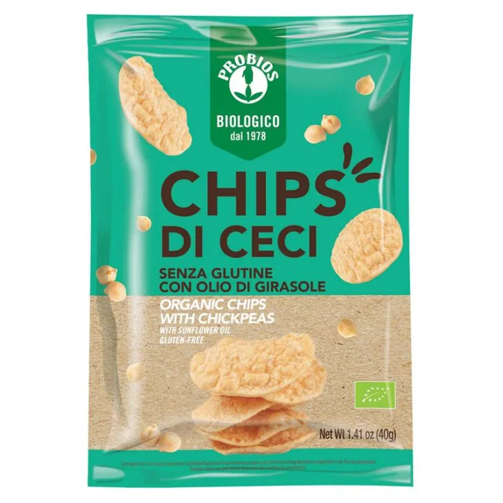 Probios Chips di Ceci Alimento senza glutine 40 g