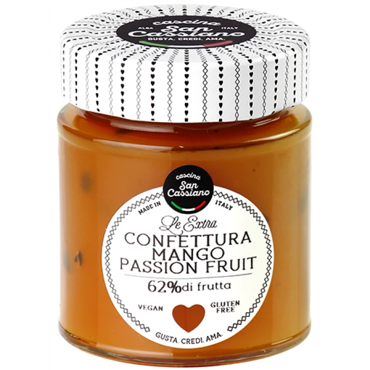 Cascina San Cassiano Confettura Extra di Mango e Passion Fruit 170 g