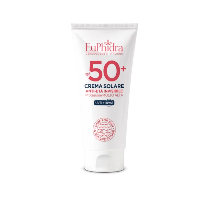 Euphidra Crema Solare Anti-Età Viso Invisibile SPF50+ 50 ml