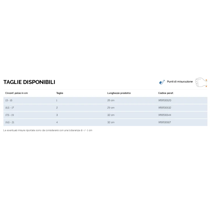 Ekeep M2 Manukeep Tutore Polso Destro - Taglia: 4