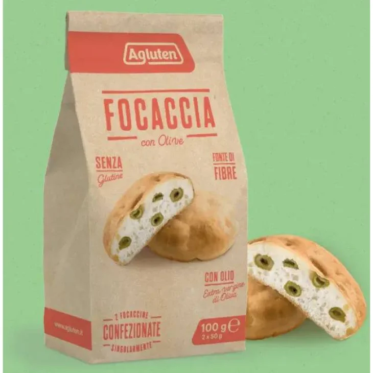 Agluten Focaccia con Olive Senza Glutine 100 g