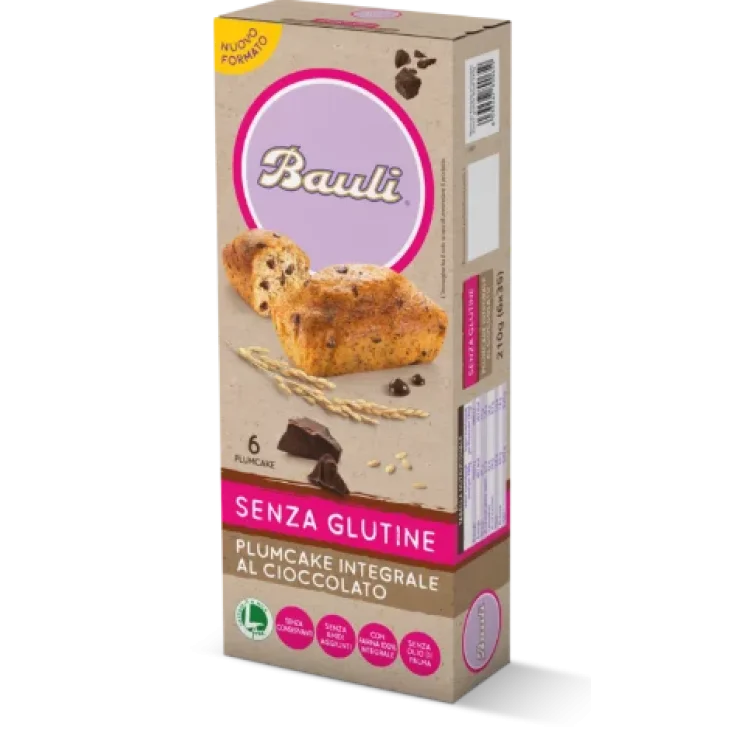 Bauli Plumcake Integrali al Cioccolato Senza Glutine 6 x 35 g