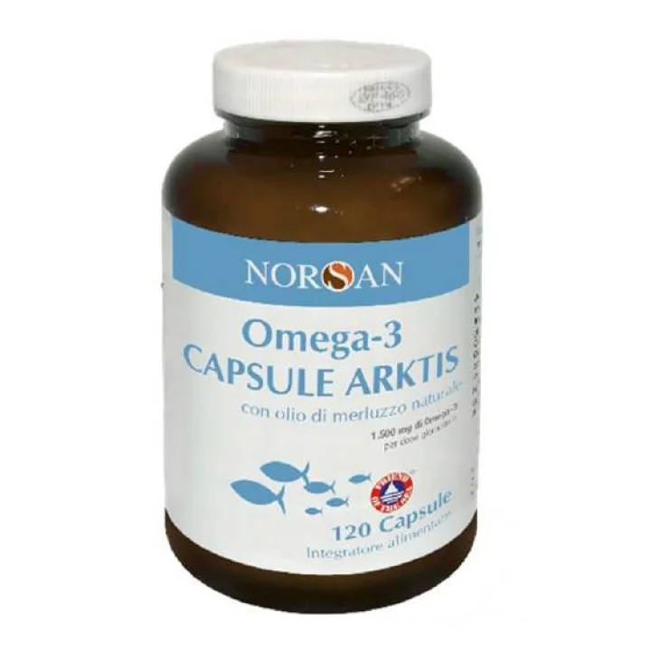 Norsan Omega 3 Arktis Integratore con Olio di Fegato di Merluzzo 120 capsule