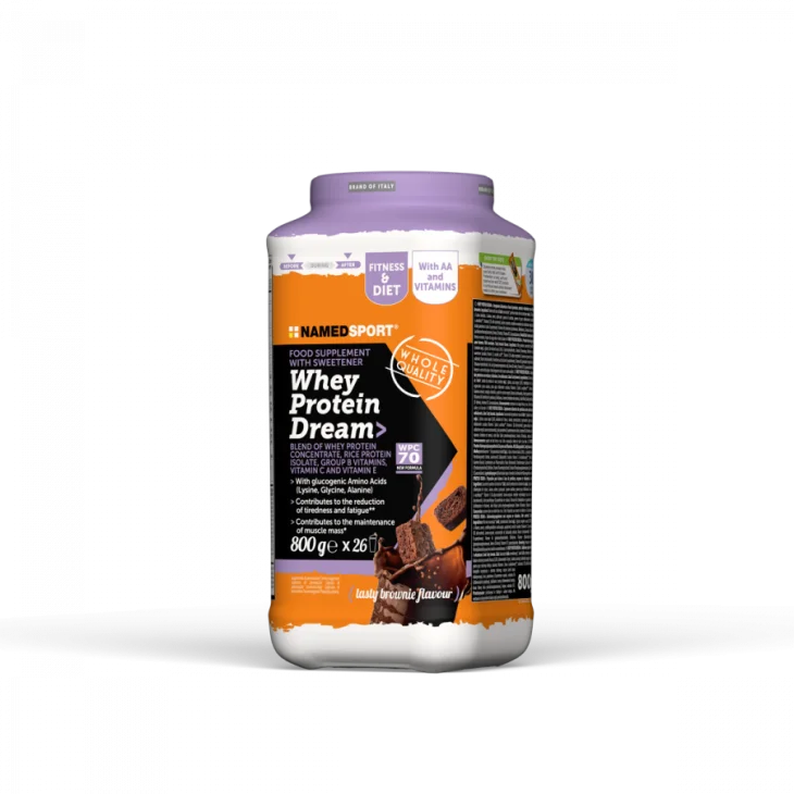 Named Sport Whey Protein Dream Proteine per Sportivi Gusto Tasty Brownie 800 g