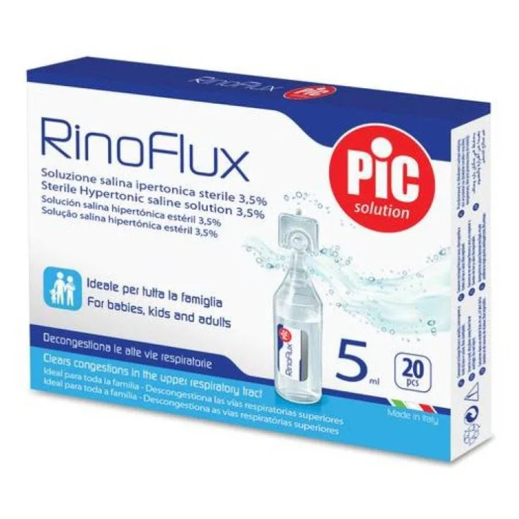 Pic Rinoflux Soluzione sterile ipertonica nasale 20 fiale x 5 ml