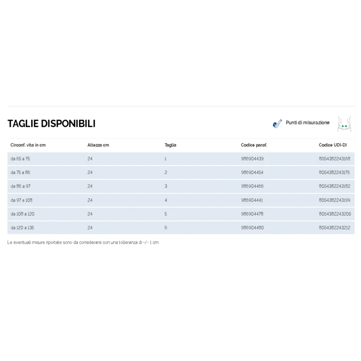 Dr Gibaud Fascia Addominale Post Operatoria Classica H24 - Taglia: 4