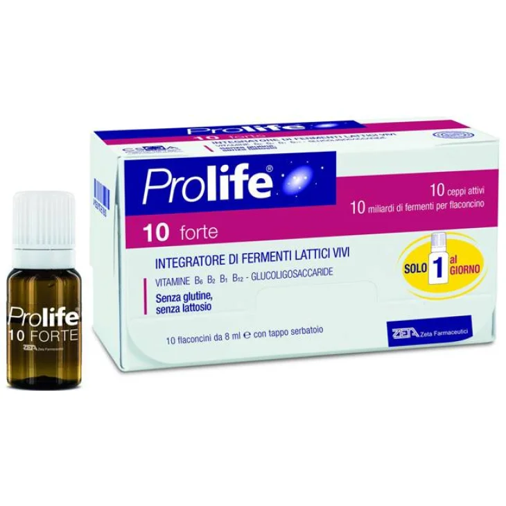 Prolife 10 Forte Integratore fermenti lattici 10 flaconcini