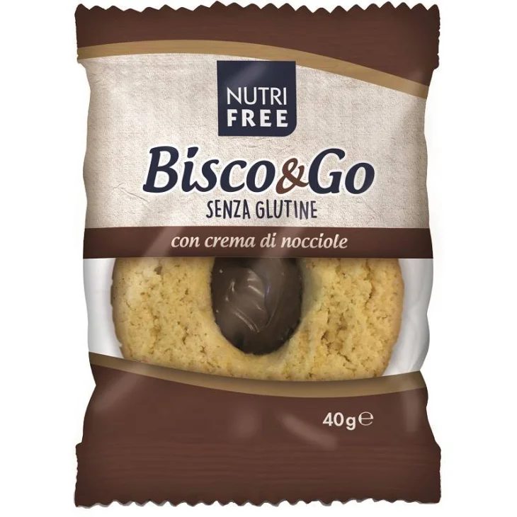 Nutri Free Bisco&Go con Farcitura alla Crema di Nocciole Senza Glutine 40 g