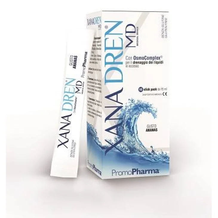 PromoPharma Xanadren MD Drenante Gusto Ananas 10 Stick