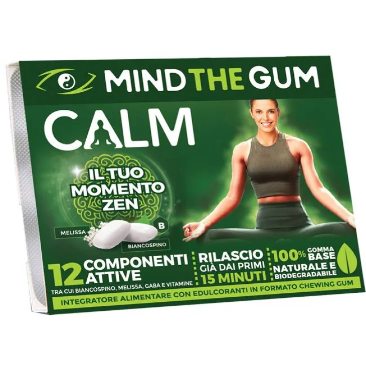 Mind the Gum Calm Gomme Senza Zucchero per il Rilassamento 18 g