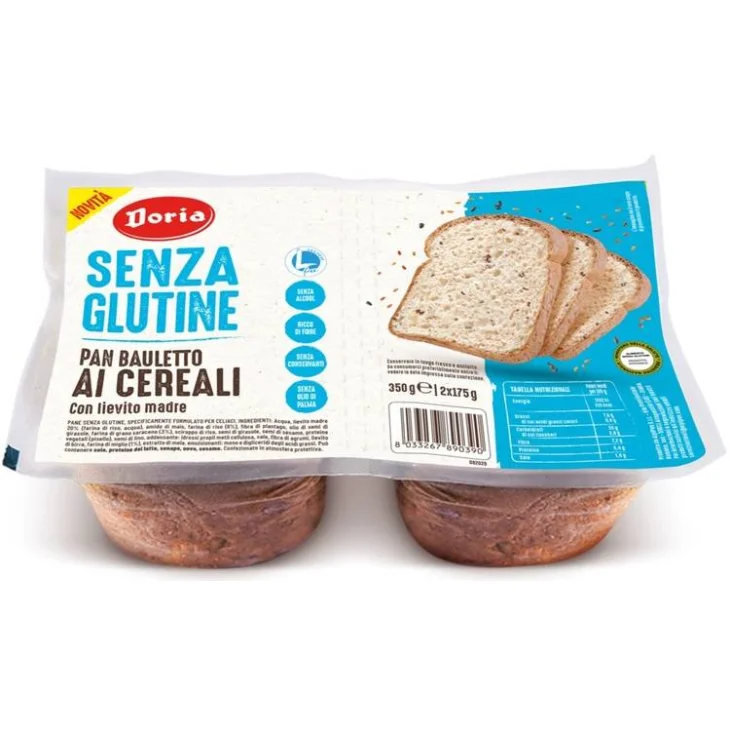 Doria Pan Bauletto ai Cereali Senza Glutine 2X175 g