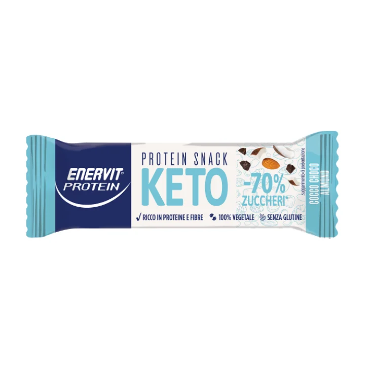 Enervit Protein Keto Snack Barretta Proteica Cocco Choco Almond 35 g