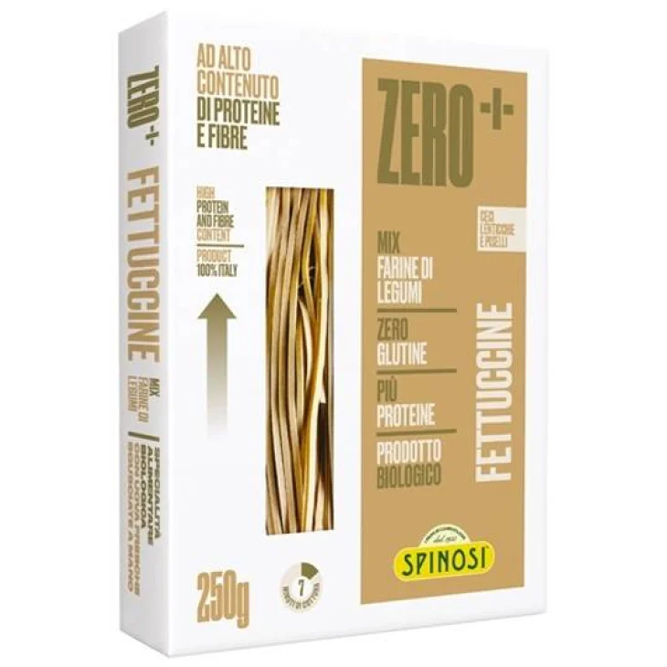 Zero+ Fettuccine Mix di Farine e Legumi Pasta di proteine e fibre 250 g