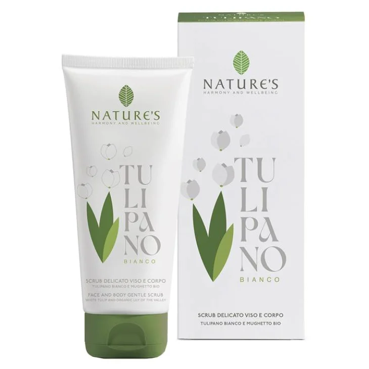 Nature's Tulipano Bianco Scrub delicato per viso e corpo 200 ml