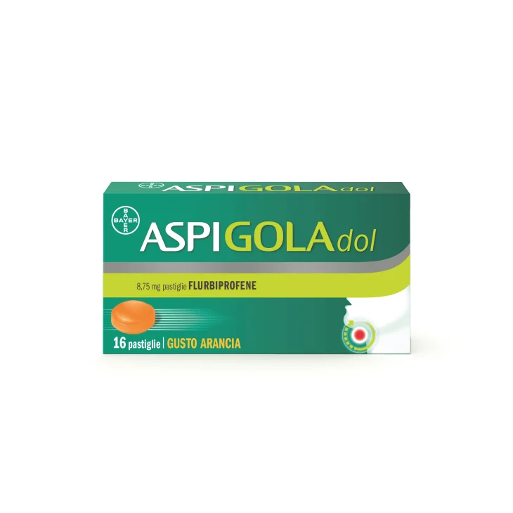 Aspigoladol 8,75 mg Antinfiammatorio gusto arancia 16 pastiglie