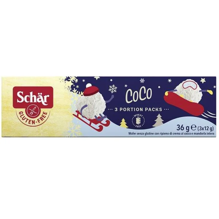 Schar Coco XMas Praline con Mandorle e Cocco Senza Glutine 36 g