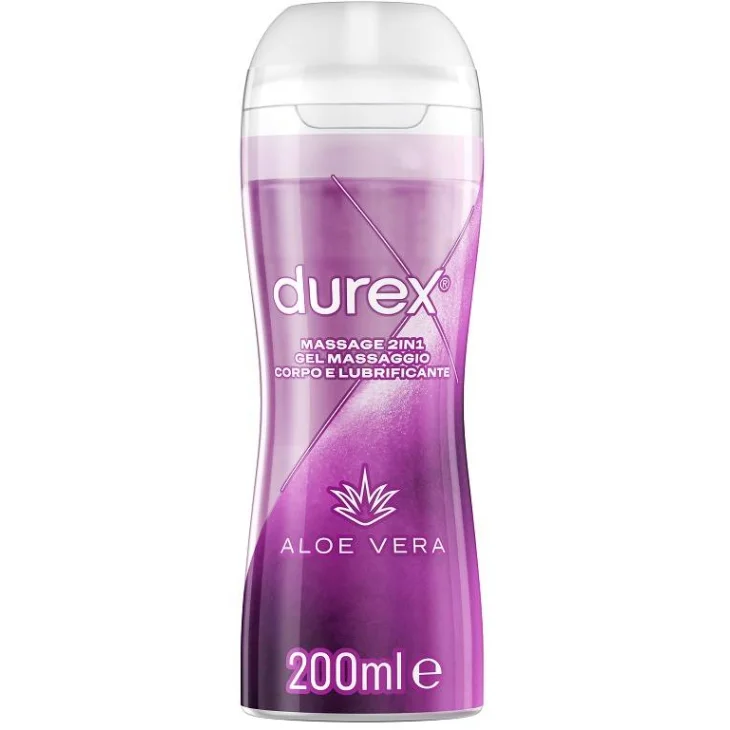 Durex Massage 2in1 Gel lubrificante per il massaggio con Aloe Vera 200 ml