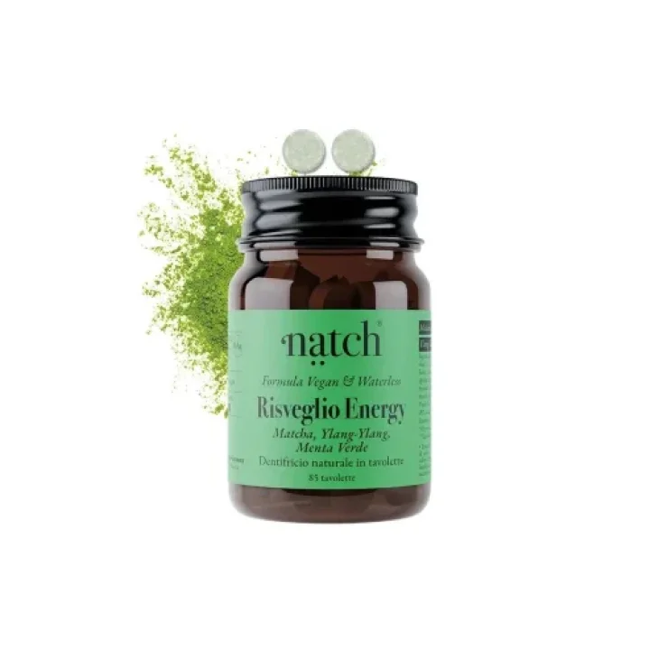 Natch Risveglio Energy Dentifricio Naturale al Matcha 85 tavolette