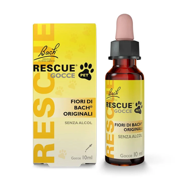 Bach Original Rescue Pet Gocce Fiori di Bach per Animali Domestici 10 ml