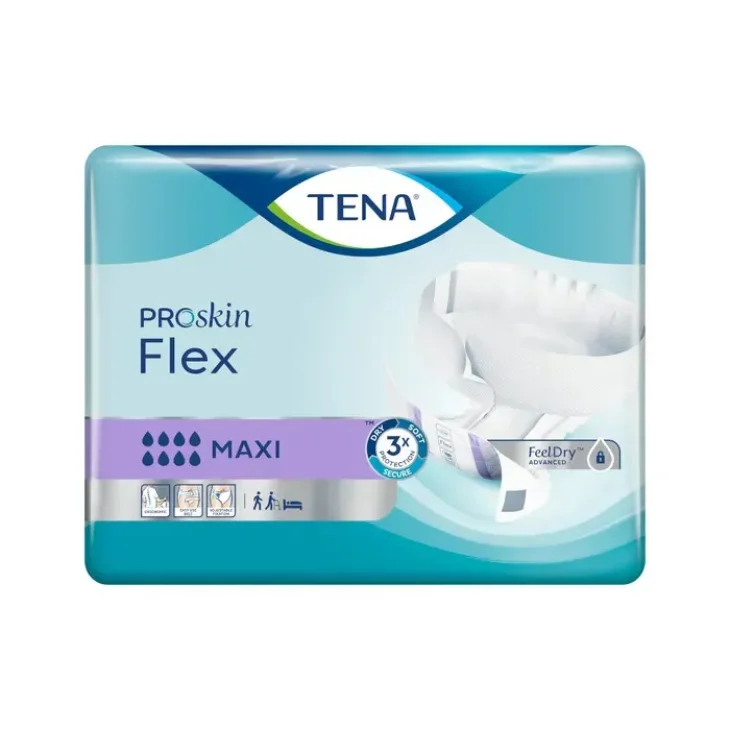 Tena Flex Maxi Assorbenti a Cintura per Incontinenza Misura L 22 pezzi