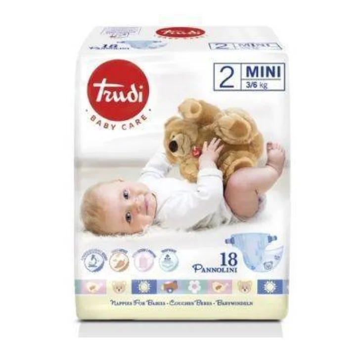 Trudi Baby Care Pannolini Misura 2 Mini 3/6 Kg 24 pezzi