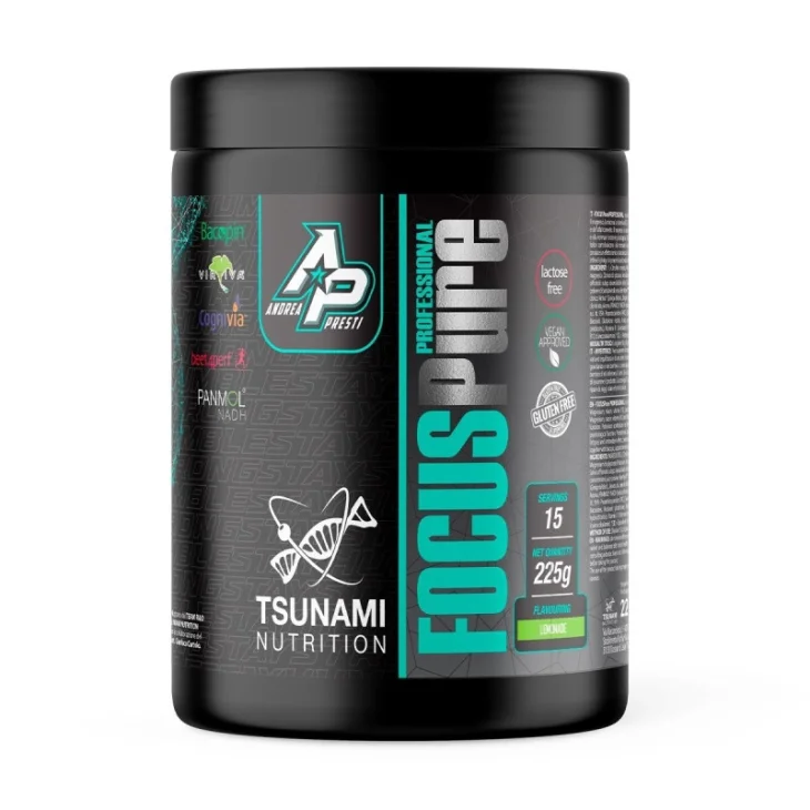 Tsunami Nutrition Focus Pure Integratore Energizzante per Sportivi 225 g