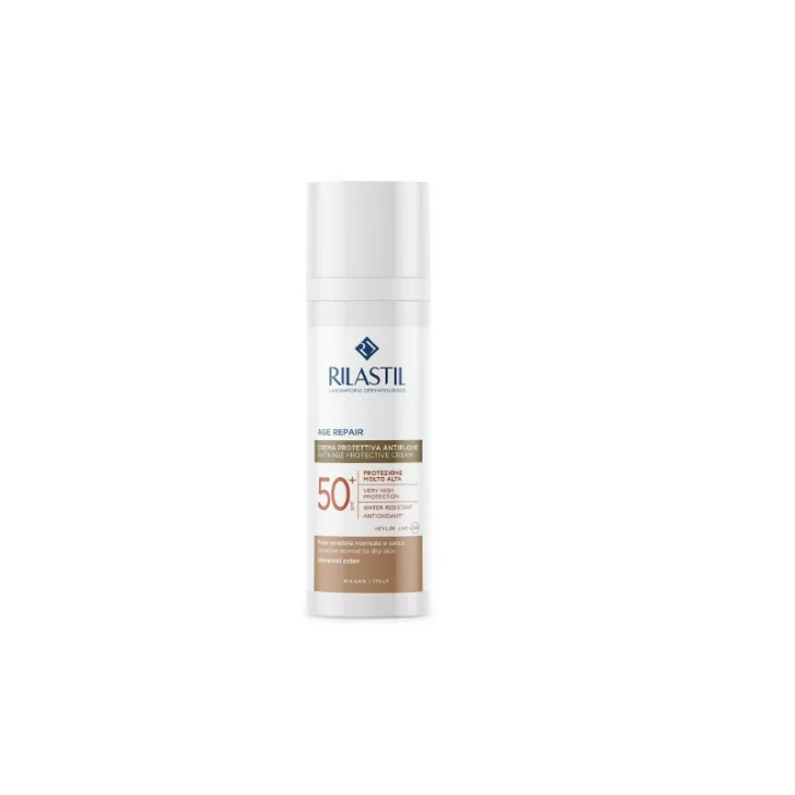 Rilastil Sun System Age Repair Color SPF50+ Protezione Solare Viso Antietà 50 ml