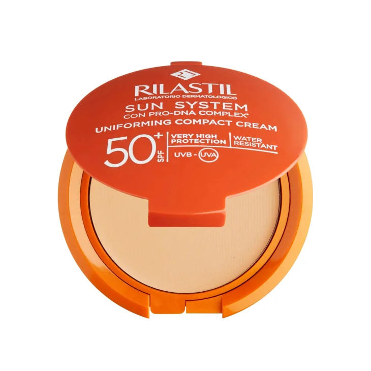 Rilastil Sun System Fondotinta Compatto Uniformante Spf 50+ Beige 10 g