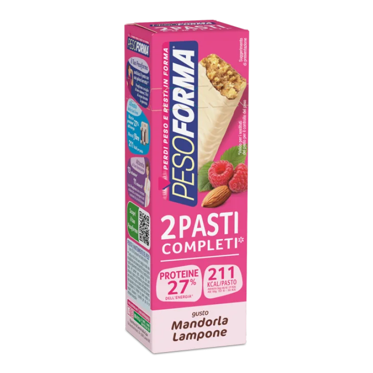 Pesoforma Barrette Dietetiche Mandorla e Lampone 2 barrette