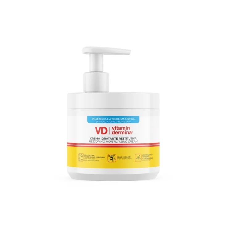 Vitamindermina Crema Idratante Restitutiva Dispenser 400 ml