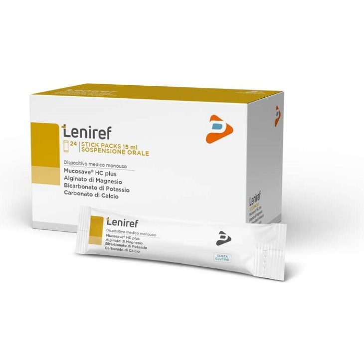 PharmaLine Leniref Trattamento Reflusso Gastroesofageo 24 stick pack