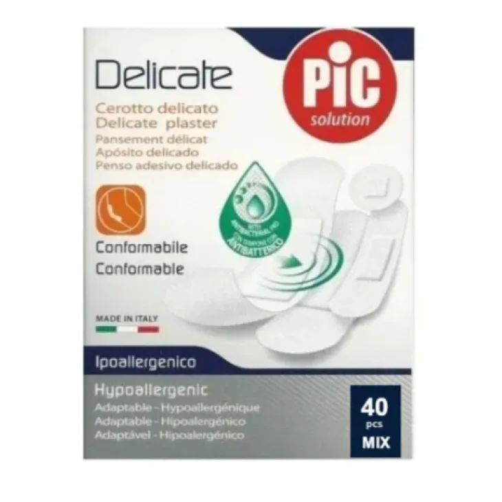Pic Cerotto Delicate Mix Con Antibatterico 40 Cerotti