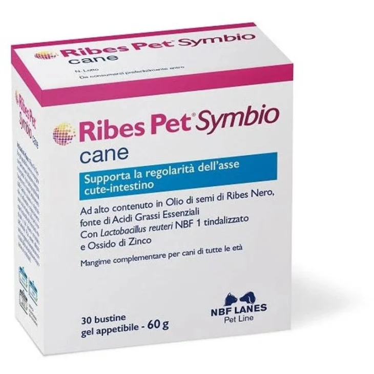 N.B.F. Lines Ribes Pet Symbio Mangime Complementare Cute-Intestino Cane 30 Bustine
