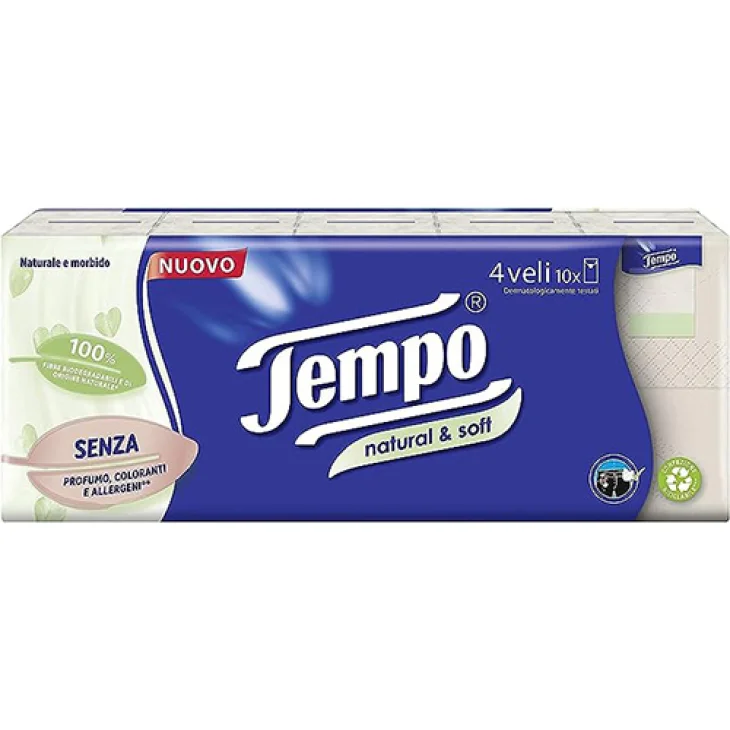 TEMPO FAZZ NATURAL&SOFT 10PZ TEMPO FAZZ NATURAL&SOFT 10PZ