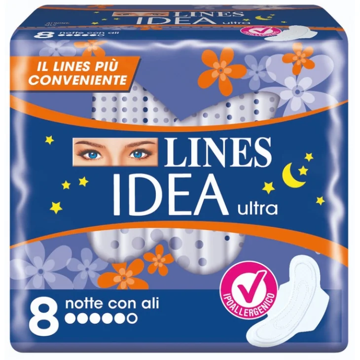 LINES IDEA ULTRA NOTTE ALI 8PZ LINES IDEA ULTRA NOTTE ALI 8PZ