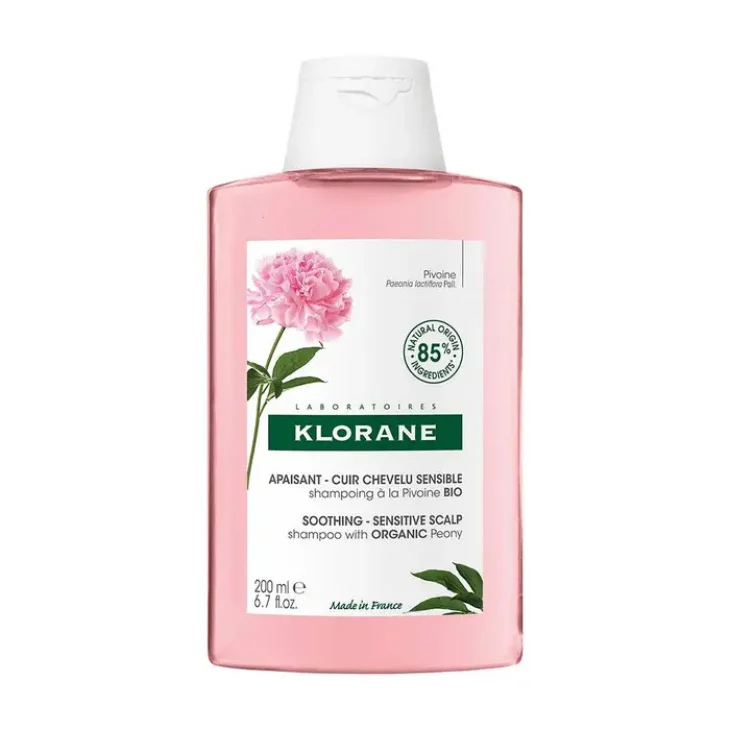 Klorane Shampoo Alla Peonia Bio Lenitivo e Anti-irritante 200 ml