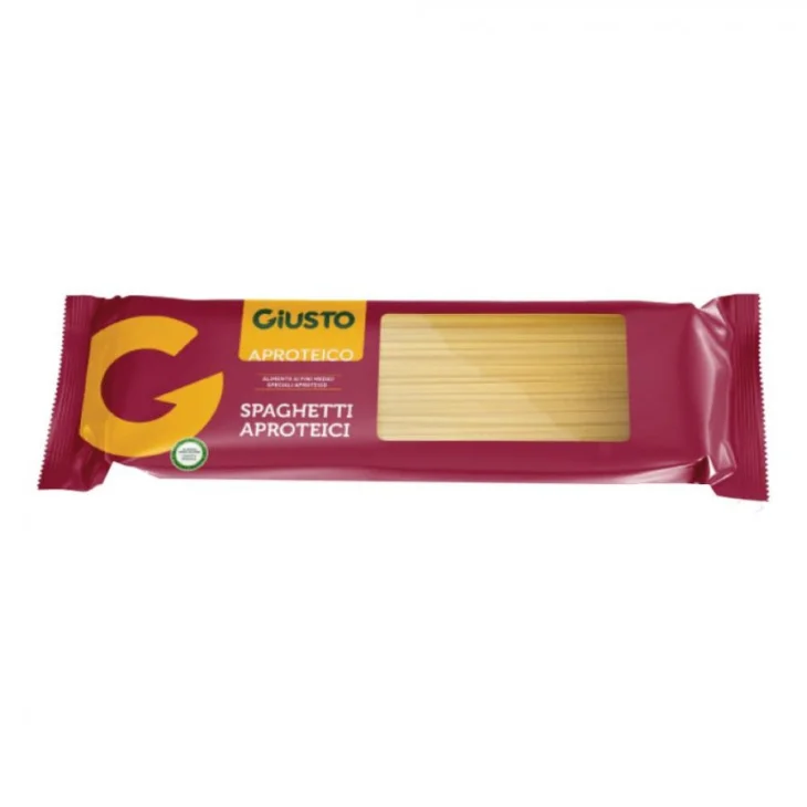 Giusto Aproteico Spaghetti Pasta Aproteica Senza Lattosio E Uovo 250 g