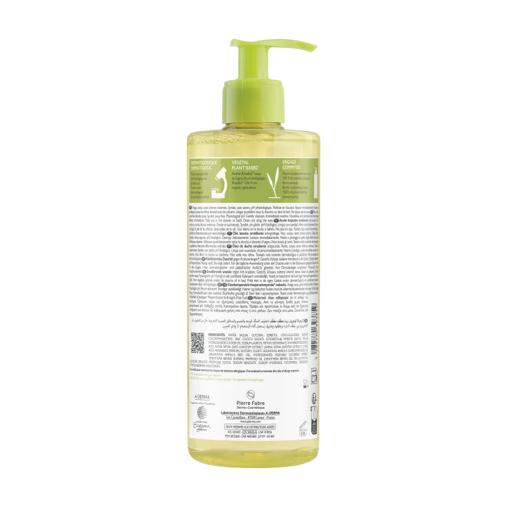 A-Derma Exomega Control Olio Lavante Emolliente Viso e Corpo 500 ml