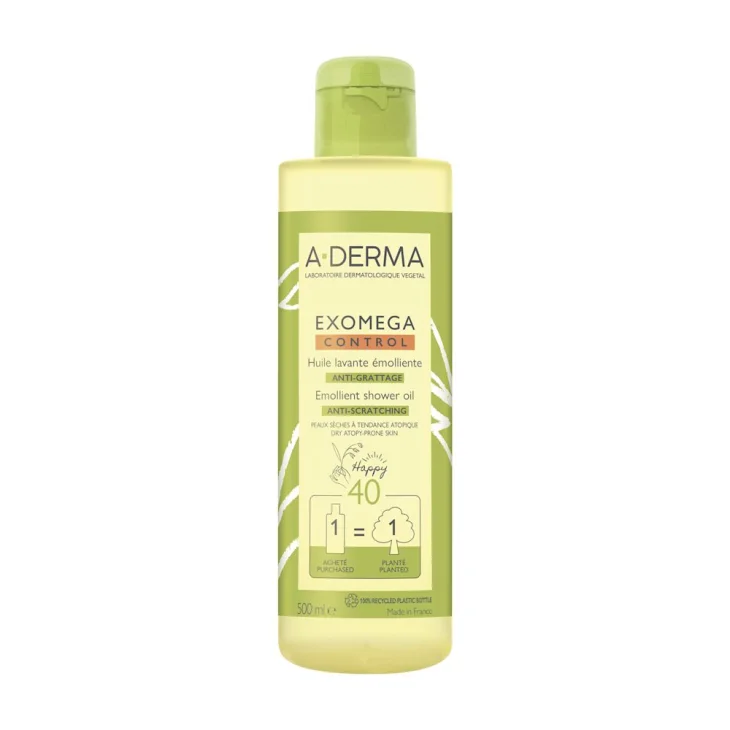 A-Derma Exomega Control Olio Lavante Emolliente Viso e Corpo 500 ml