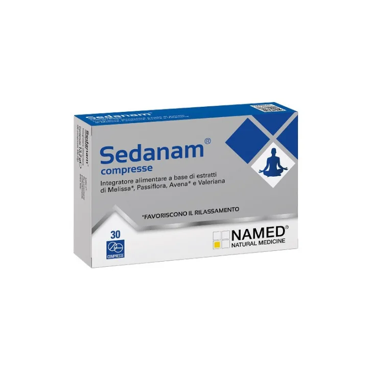 Named Sedanam Integratore Naturale Rilassamento e Sonno 30 Compresse